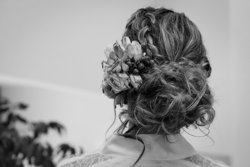 coiffure mariée fleurie