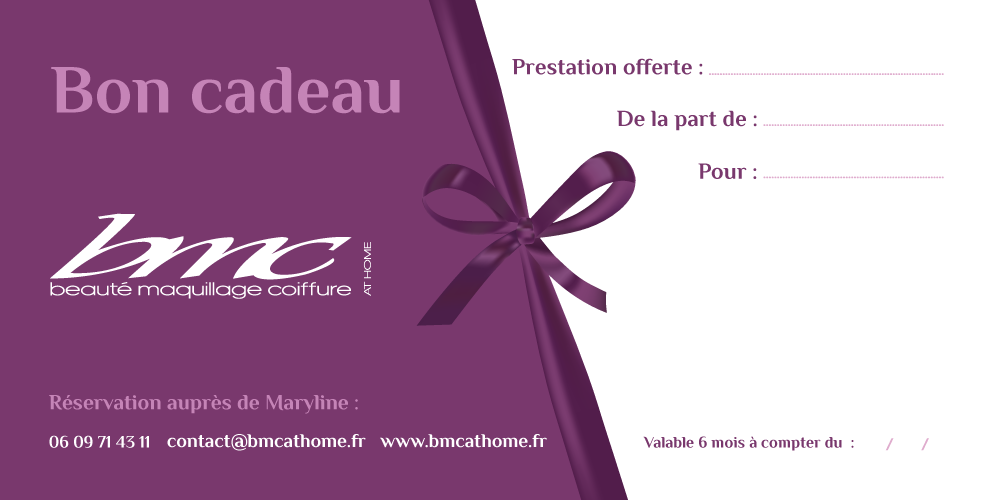 bon cadeau coiffure maquillage Rhône